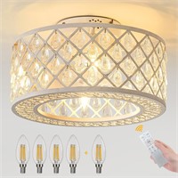 $169  18-Inch Crystal Fan Light  Lantern-Shaped In