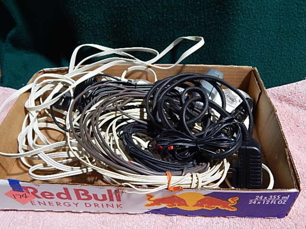 Flat of Misc. Cords