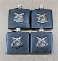 4pc Outlaw Metal Flask