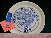 State of Oregon Seal Collector's Plate 4"