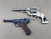 2pc Cowboy  & Police Toy Cap Guns