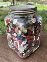 Counter Jar Loaded w/ Buttons!
