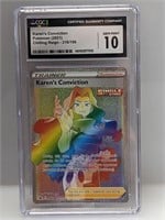 2021 Pokemon Karen's Conviction #216 CGC 10