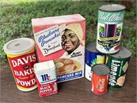 Grouping of Advertising Tins Aunt Jemima, Limeade,