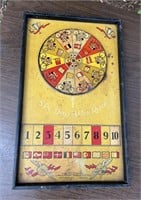 Lindstrom Tool & Toy Co. Tin Litho Bike Race Game