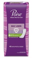 POISE Incontinence Panty Liners Very Light 48ct
