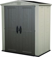 Keter Factor 6x3 Storage Shed  Taupe & Brown