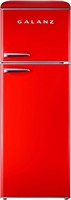 Galanz Dual Door Fridge  Retro Red  12.0 Cu Ft