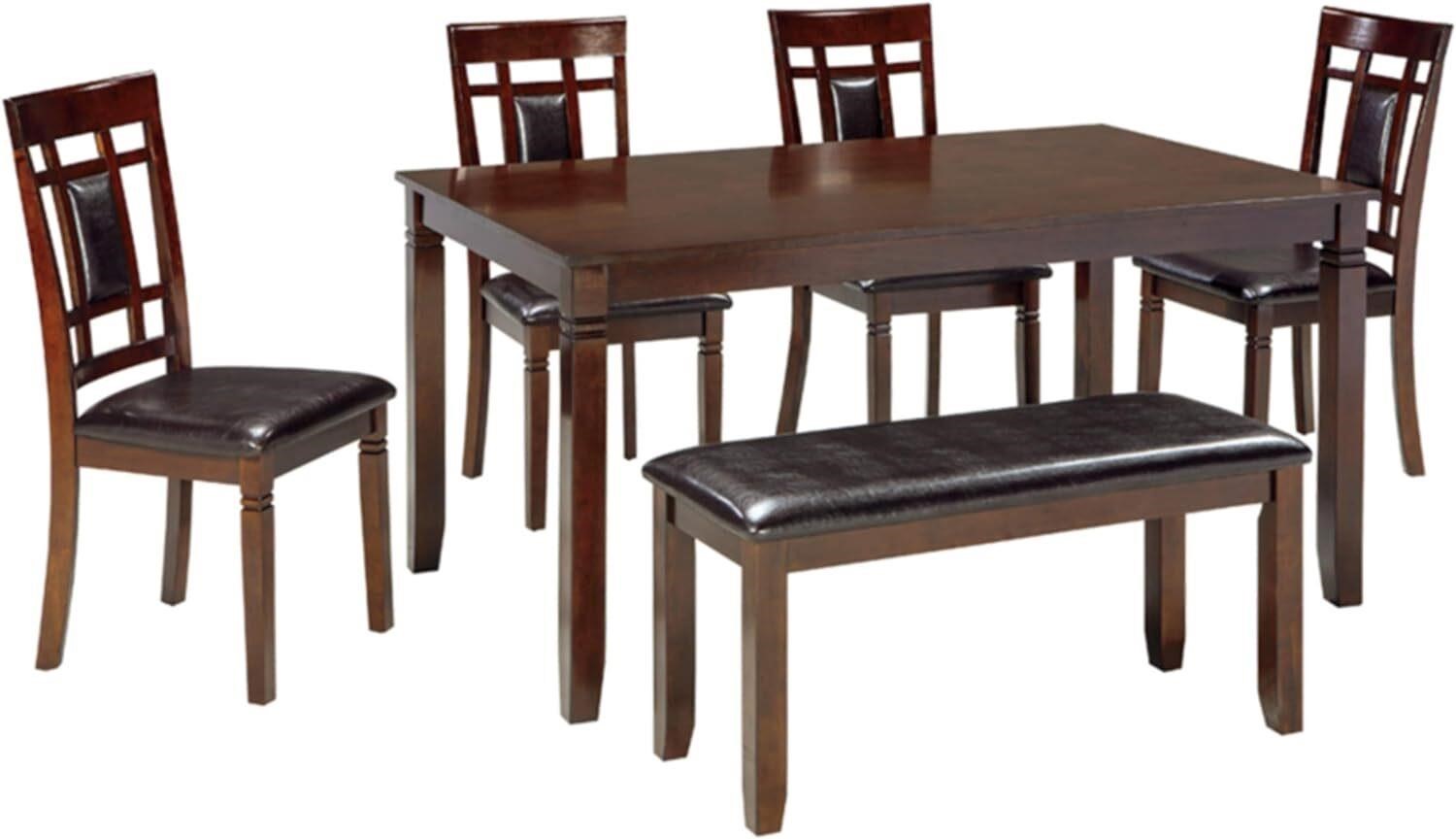 Ashley Bennox Dining Set  Table  4 Chairs & Bench