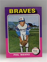 1975 Topps Phil Niekro 130 HOF