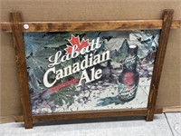 Labatt's Canadian Ale Mirrored Bar Sign