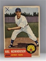 1953 Topps #228 HN Hal Newhouser Tigers HOF W X