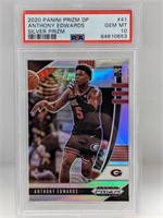 2020 DP Silver Prizm Anthony Edwards RC 41 PSA 10