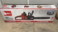 Toro 60V Cordless Chainsaw