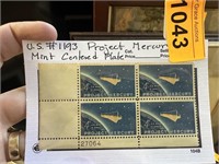 #1193 STAMP BLOCK PROJECT MERCURY