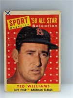 1958 Topps #485 Ted Williams All Star HOF W X