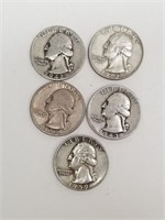 Five Silver Quarters