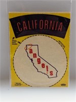 1968 Fleer Real Cloth Patches California Angels