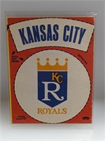 1968 Fleer Real Cloth Patches Kansas City Royals