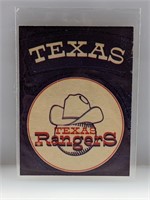 1968 Fleer Real Cloth Patches Texas Rangers Team