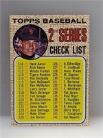 1968 Topps 2nd Series Checklist #107 mk