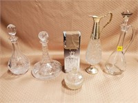 Crystal Ship Decanter, Crystal Pitchers, Decanters