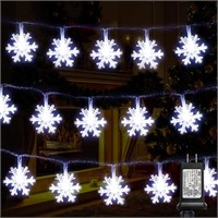 NEW $50 49FT Snowflake String Lights