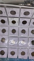 (20) V Nickels, assorted years