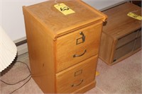 2 Drawer wooden filing cabinet