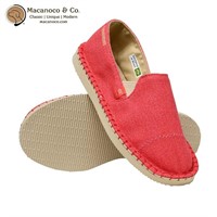 RET$34 Havaians Yacht Cal Slip Ons, Sz 1y Red A116
