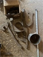 Antique cast-iron tools.