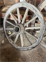 Approx 44-46invh wagon wheel. Wood and metal