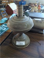 Old metal lamp incomplete