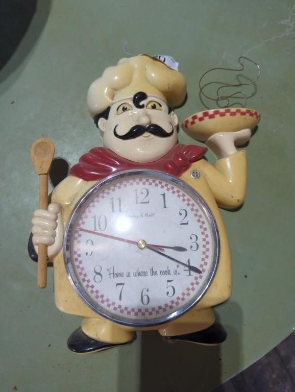 Vintage Chef kitchen clock