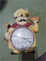 Vintage Chef kitchen clock