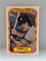 1977 Kellogg's 3D Lou Piniella 48 No Cracks