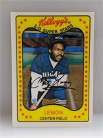 1981 Kellogg's 3D Chet Lemon 19 No Cracks