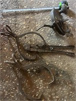 Antique iron coolers, cutters, tooling