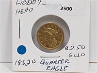 1852-O $2.50 Gold Liberty Head