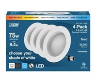 Feit Electric 75W Recessed Downlight 4 Pack $37