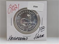 2021 1oz .999 Silver Krugerrand