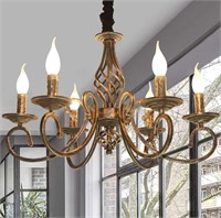 Ganeed Rustic 6-Light Chandeliers,French Country