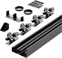 6FT Bypass Door Hardware Kit  2 Door System