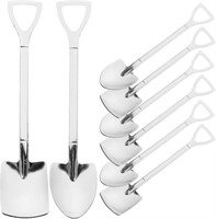 Luxshiny Metal Serving Spoons 20Pcs Mini Shovel