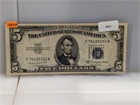1953-B $5 Silver Certificate