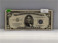 1953-A $5 Silver Certificate
