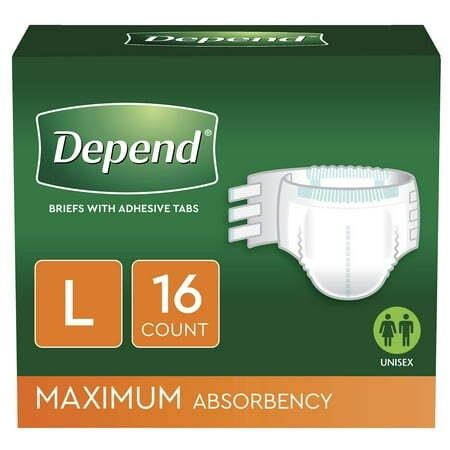 Depend Adult Brief L  Heavy Absorbency  48 Ct