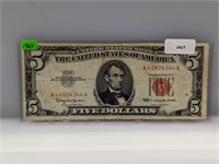 1963 Red Seal $5 US Note