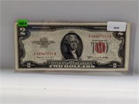 1953-B Red Seal $2 US Note