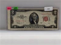 1953-C Red Seal $2 US Star Note